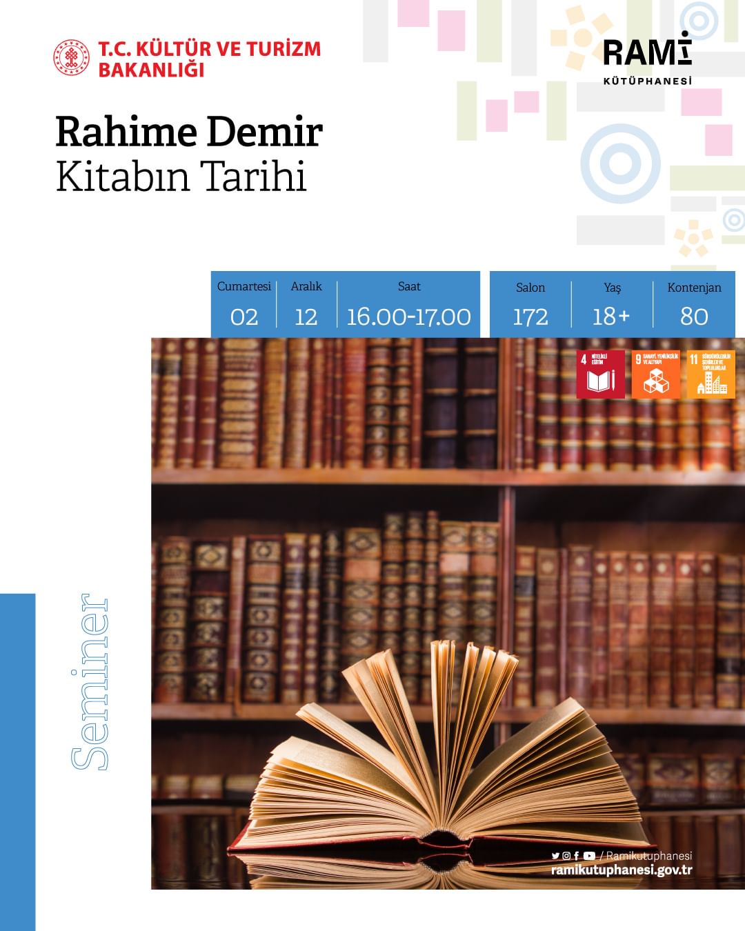 RAMİ KÜTÜPHANESİ -  Rahime Demir ile Kitabın Tarihi